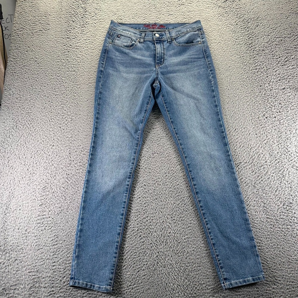 U.S. Polo Assn. Jeans Womens 10 Blue Cotton Denim Skinny Faded Stretch Workwear